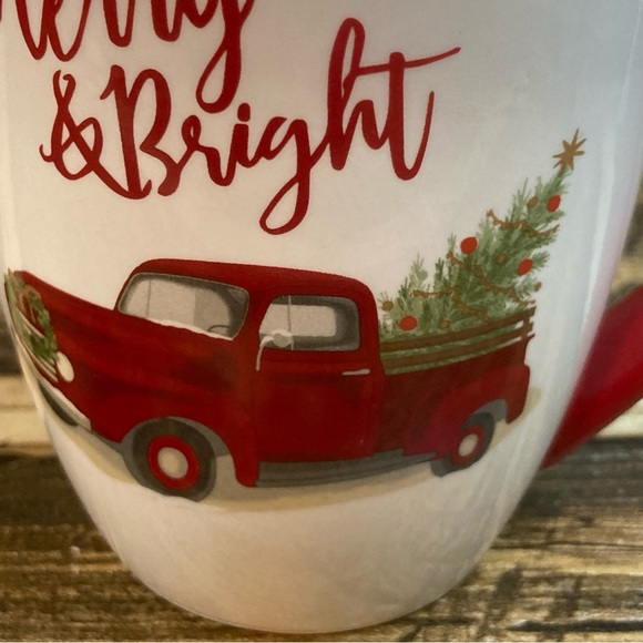 Winter Wonder Lane red truck mug - Picture 3 of 9
